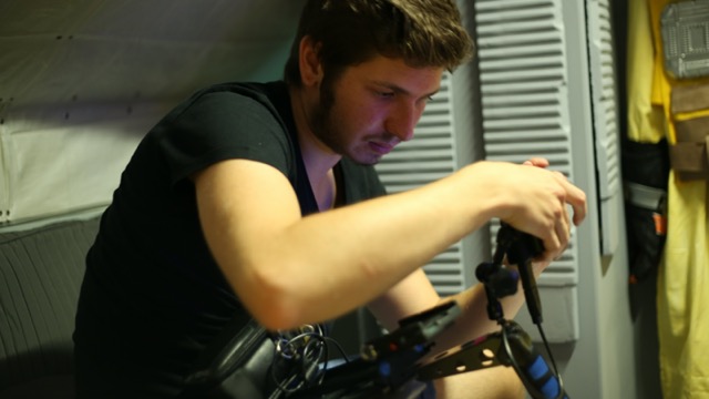 Connor on capsule bunk