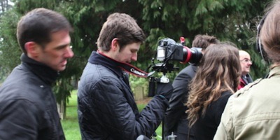 Freezing in Cathays cemetry