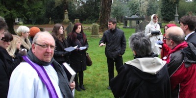 Nigel playing the vicar