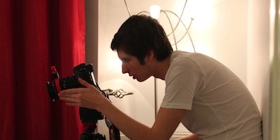 Tracking shot in living room